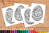 Egg shaped mandalas - 13 pages