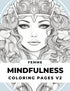 Mindfulness coloring book set 12 - 13 pages