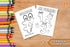 My first 123 English and Spanish Coloring books 12 pages each