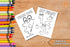 My first 123 English and Spanish Coloring books 12 pages each