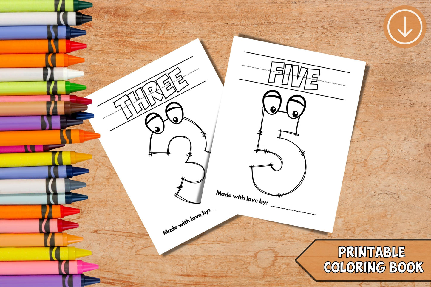 My first 123 English and Spanish Coloring books 12 pages each