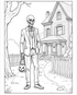 Spooky coloring book lighter ink - 60 pages