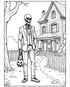 Spooky coloring book dark ink - 60 pages