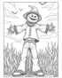 Spooky coloring book lighter ink - 60 pages