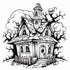 Haunted ghost house 10 pages