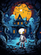 Haunted ghost house 10 pages