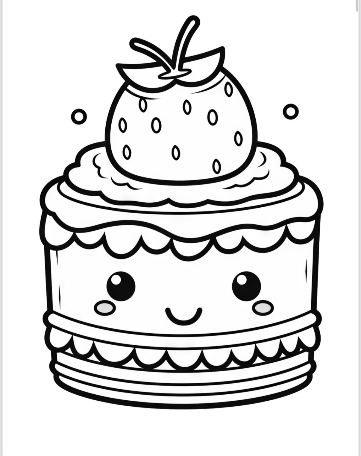 Sweet treats coloring book - 74 Pages
