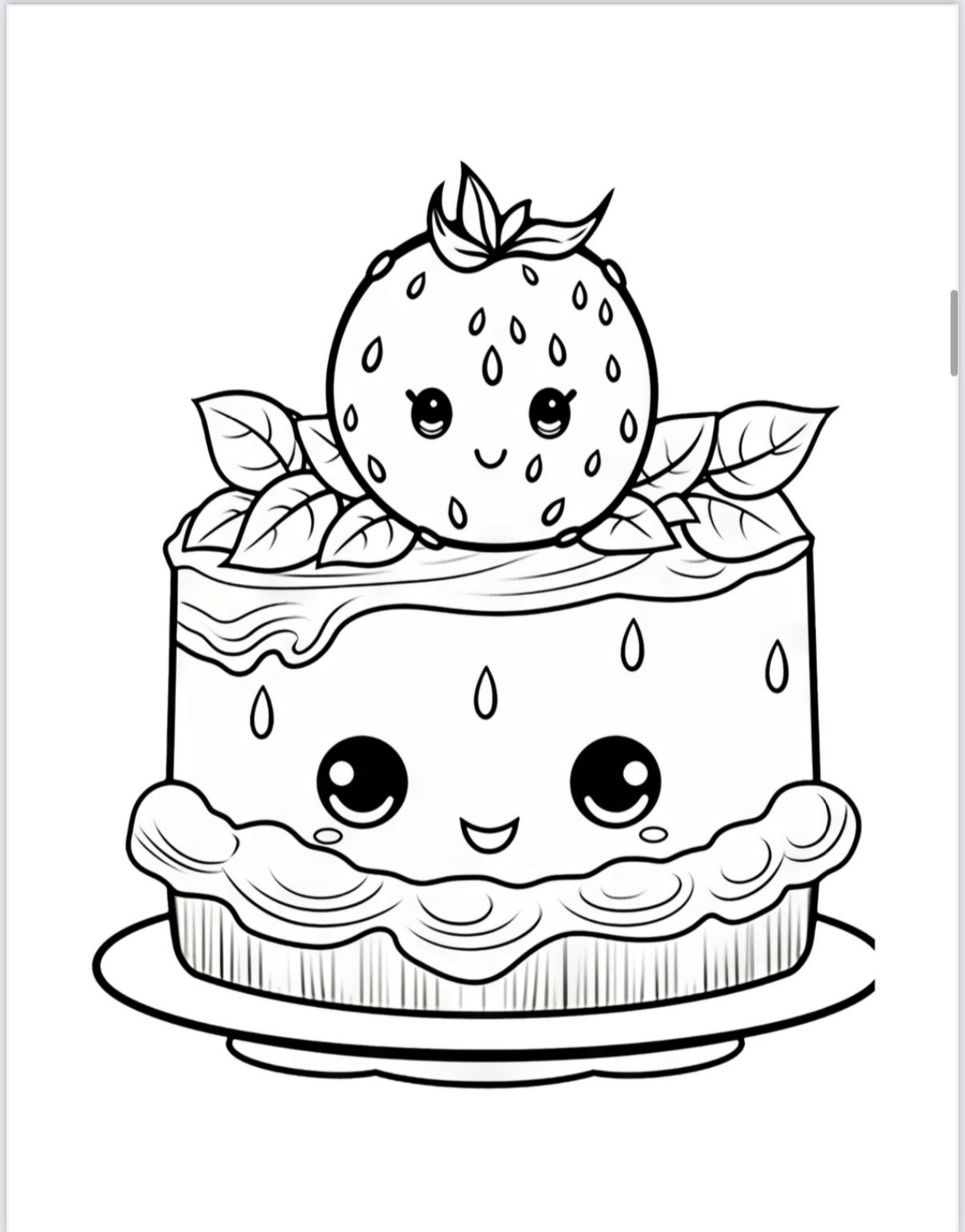 Sweet treats coloring book - 74 Pages