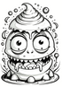 Halloween Dessert Coloring Book 4 book pack!! - 12 pages each