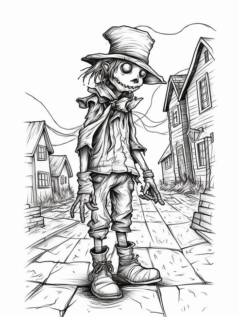 Scare Crows and pumpkins - 14 pages