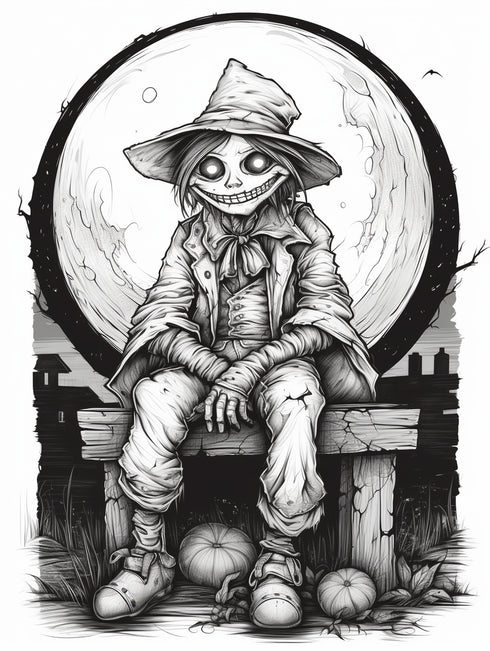 Scare Crows and pumpkins - 14 pages