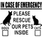 In case of emergency