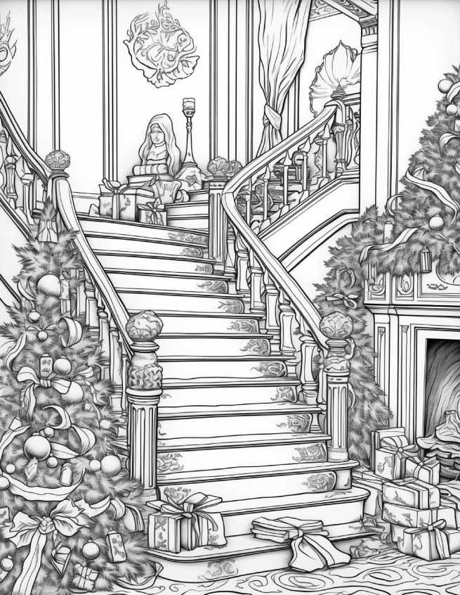 Christmas Coloring Book 2 - 17 Pages