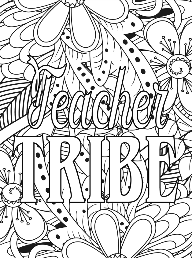 Teacher Quotes Coloring Book - 30 pages