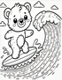 Cute Animals at the Beach Coloring Book - 20 pages