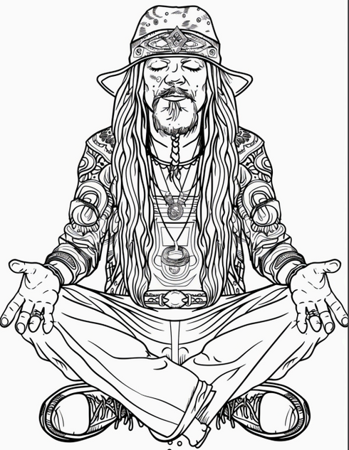 Boho Hippies - 25 pages