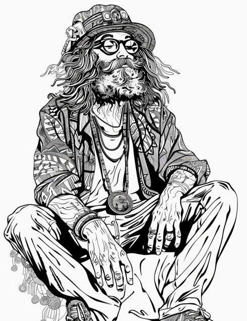 Boho Hippies - 25 pages