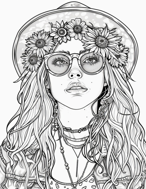 Boho Hippies - 25 pages