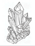 Zen Crystals Coloring Book - 25 pages