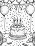Birthday Party Coloring - 26 Pages