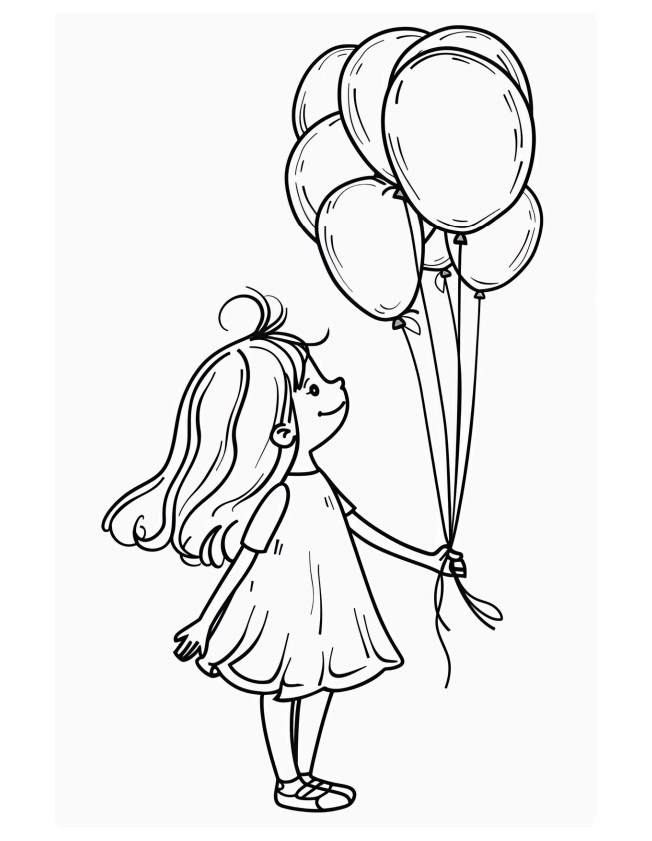 Birthday Party Coloring - 26 Pages