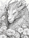 Floral Dragons - 25 pages