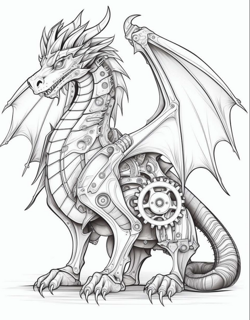 Steam Punk Dragons - 25 pages
