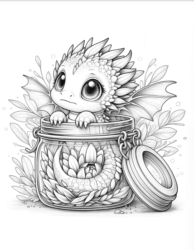 Baby Dragons In a Jar - 36 pages