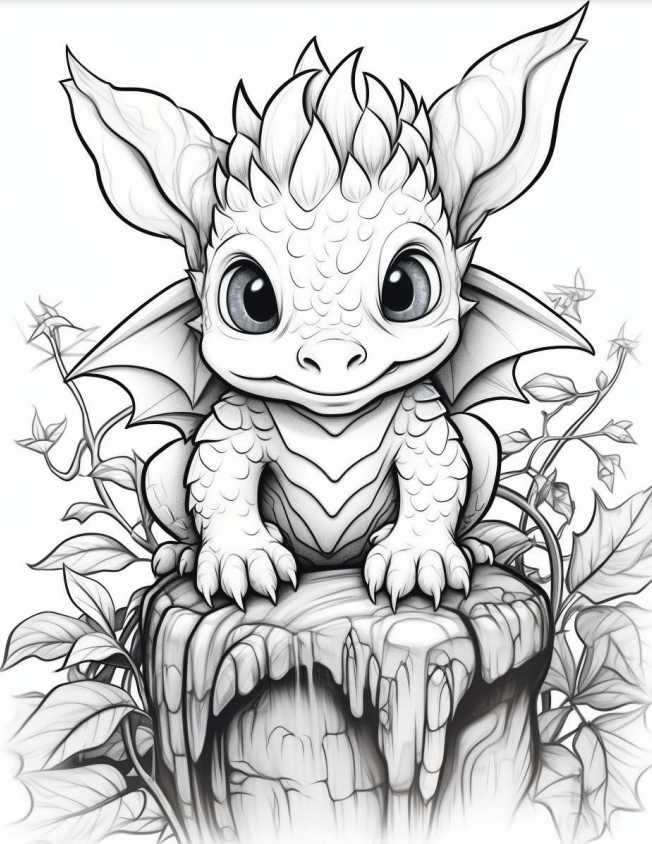 Baby Dragons Book #2 - 50 Pages