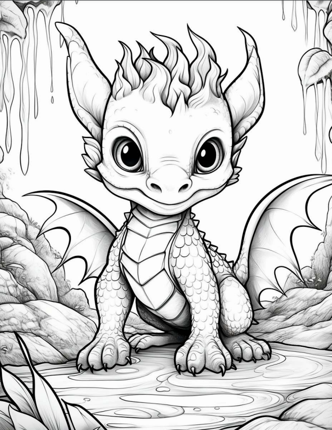 Baby Dragons Book #2 - 50 Pages
