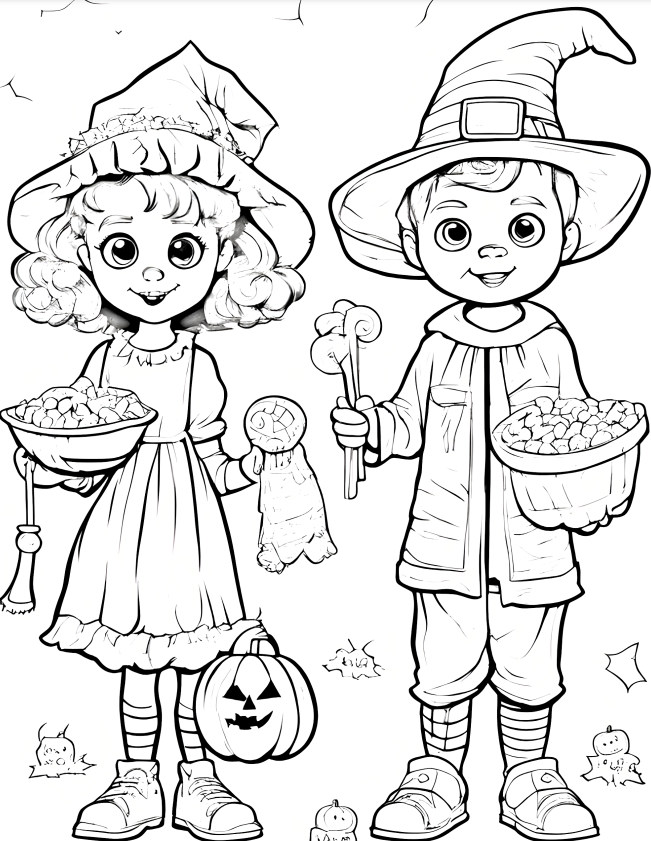 Halloween Coloring book