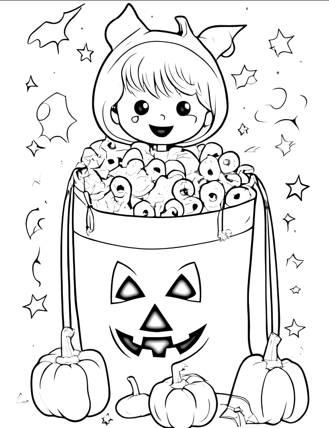 Halloween Coloring book