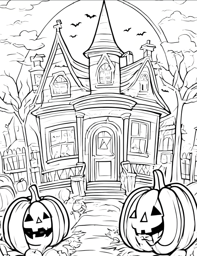 Halloween Coloring book