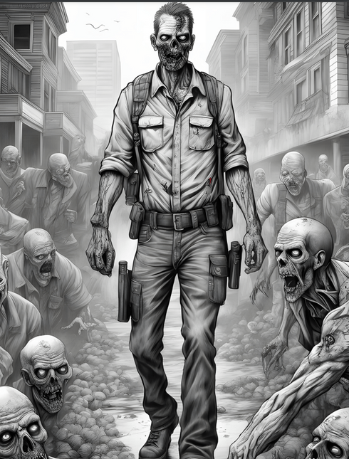 Halloween Grey Scale - 25 pages