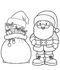 Colorful Christmas with Santa