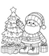 Colorful Christmas with Santa