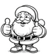 Colorful Christmas with Santa