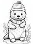 Cute Animals wearing Christmas Hats - 92 pages