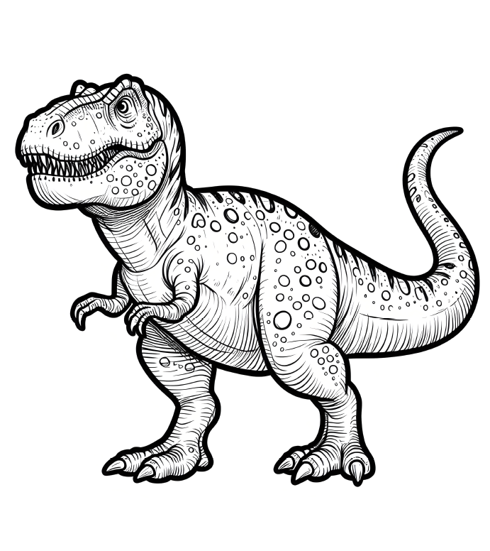Dinosaur coloring book - 20 pages