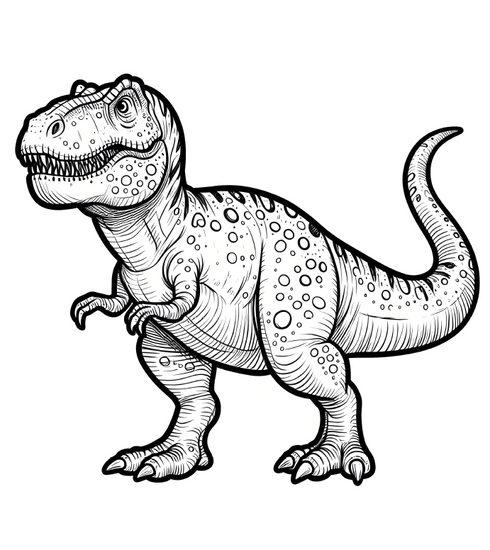 Dinosaur coloring book - 20 pages