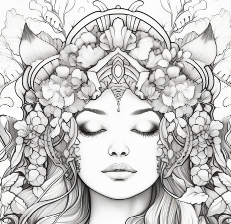 Mindfulness coloring book set 12 - 13 pages