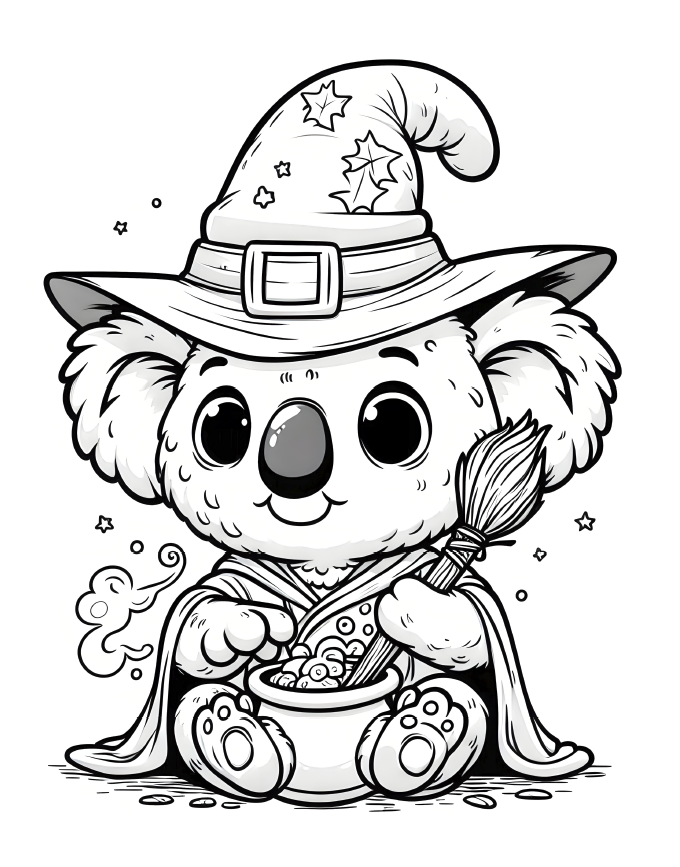 Spooky Animals in Halloween costumes 60 pages