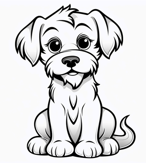 Cute Dogs Coloring book 18 pages