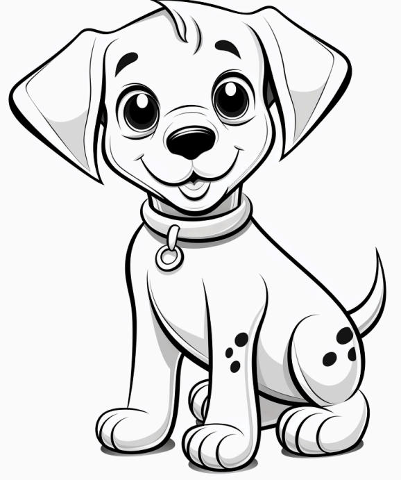 Cute Dogs Coloring book 18 pages