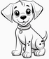 Cute Dogs Coloring book 18 pages