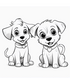 Cute Dogs Coloring book 18 pages