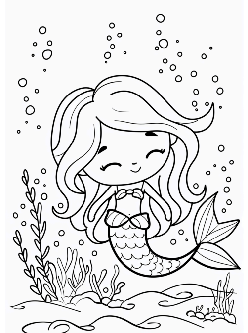 Cute Mermaids 20 pages