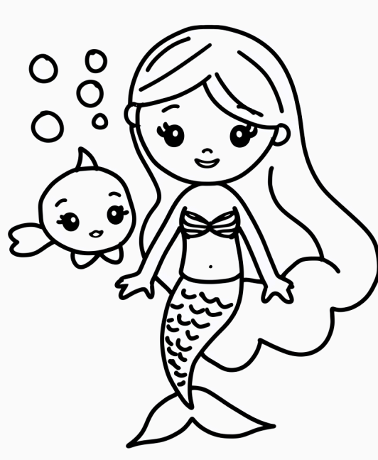Cute Mermaids 20 pages