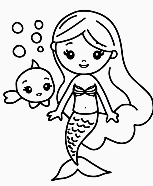 Cute Mermaids 20 pages