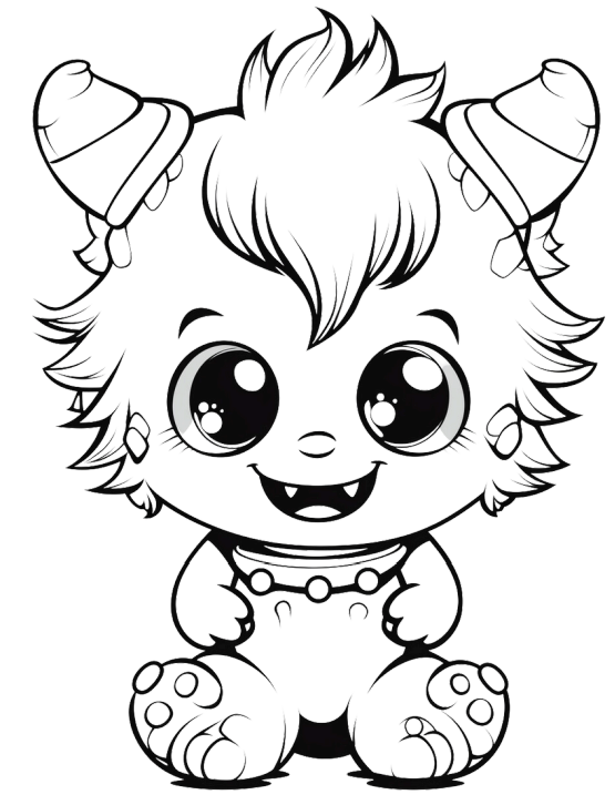 Cute Monster Coloring book 21 pages